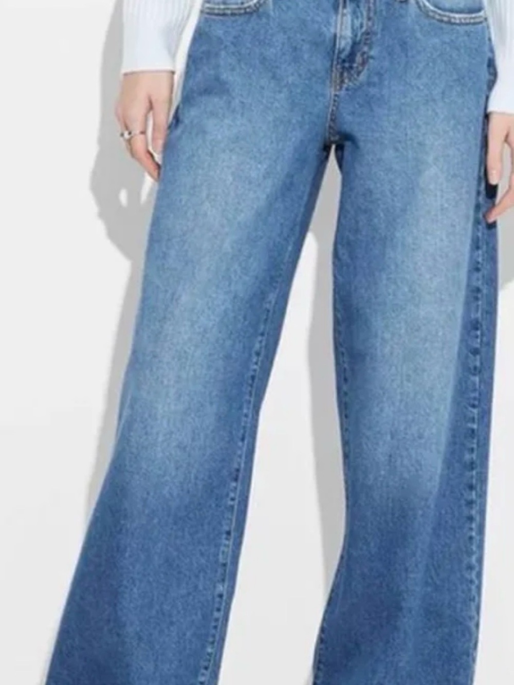 wild fable low rise baggy Jeans in Medium Blue Wash 8
